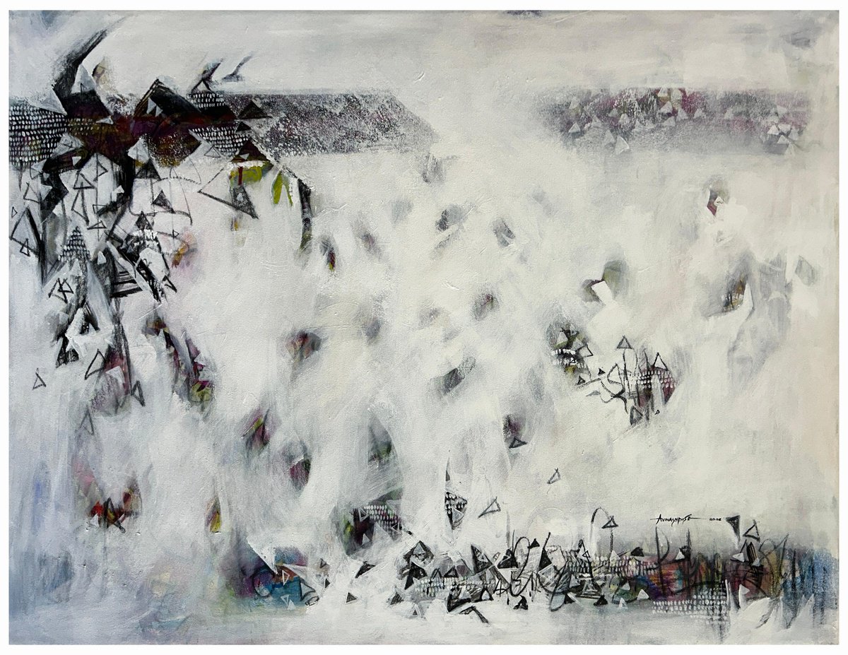 Calling White 2026 By Avinash Pise, 48 X 36, Artwork For Sale On Artfinder
