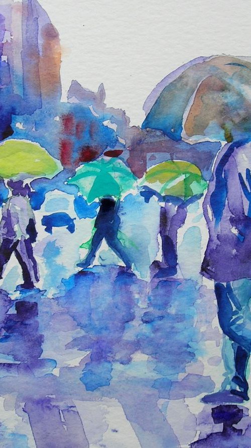 Colors of rain in New York by Maja Grecic