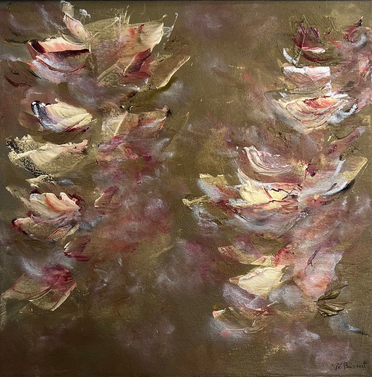  Golden Love By Ve Boisvert, 16 X 16, Artwork For Sale On Artfinder