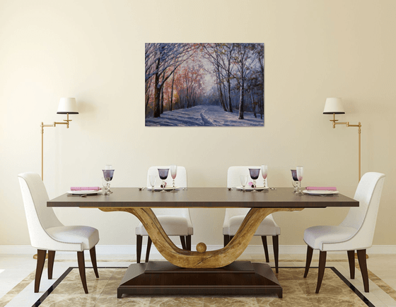 "Dawn in the Winter Forest"