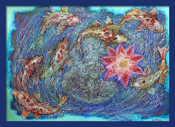 Fantasy with Flowers 332. paper 59x42cm