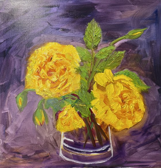 Three Yellow Roses