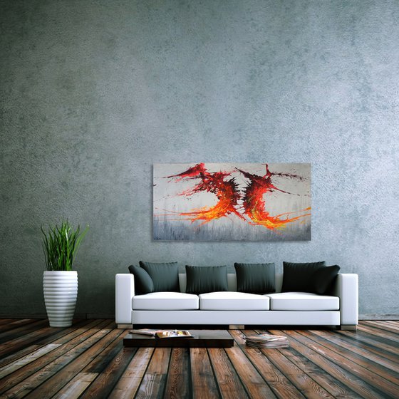 Twisting Fire IV (Spirits Of Skies 128161) (160 x 80 cm) XXXL (64 x 32 inches)