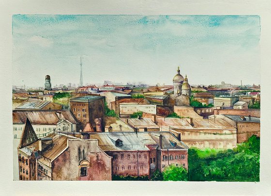 Panoramic view of the city.