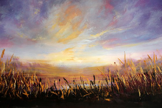 Golden Hours   - Large original landscape