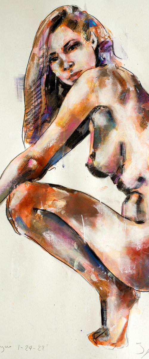 crouching figure 1-24-22 by Thomas Donaldson