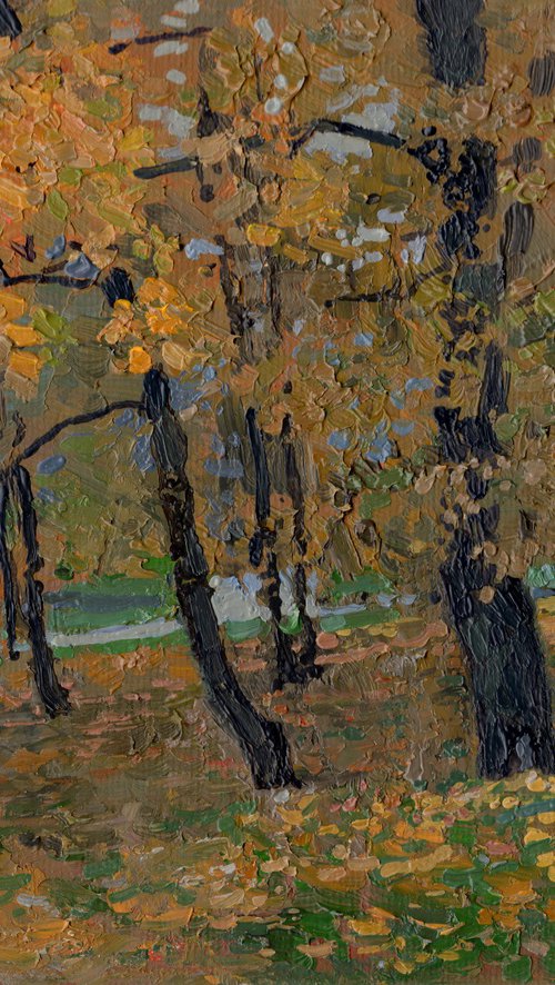 Tsaritsyno. Autumn leaves by Simon Kozhin