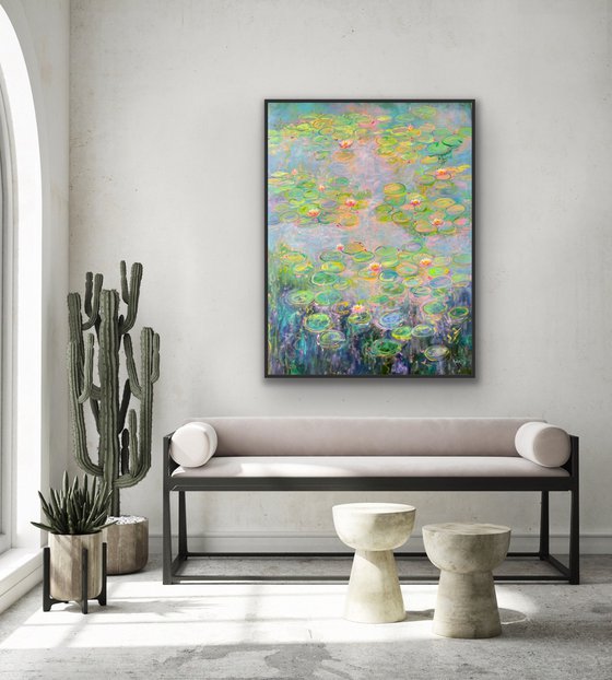 Songs of the Sea! Water Lily pond painting