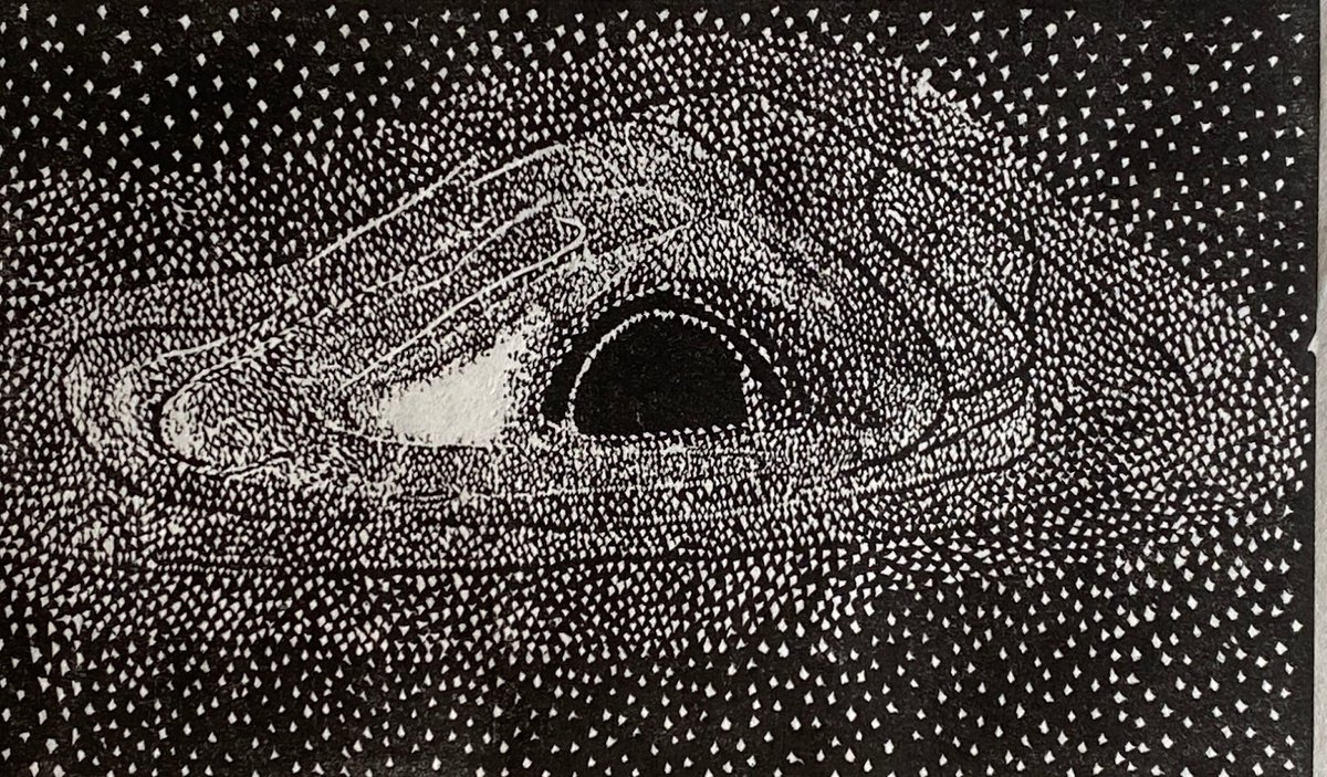 Impressionistic Landscape Limited Edition Print By Kaz Jones, 10 X 8", Black Hole, Original Artwork