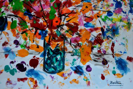 Le bouquet effervescent / 16,33 x 19,65 in / 41,5 x 50 cm