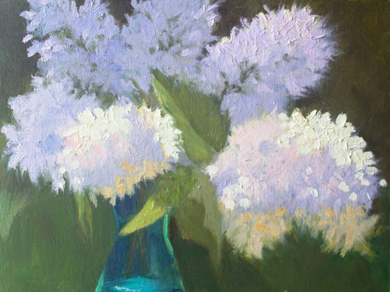 White Lilacs under the Sun - Still Life Painting