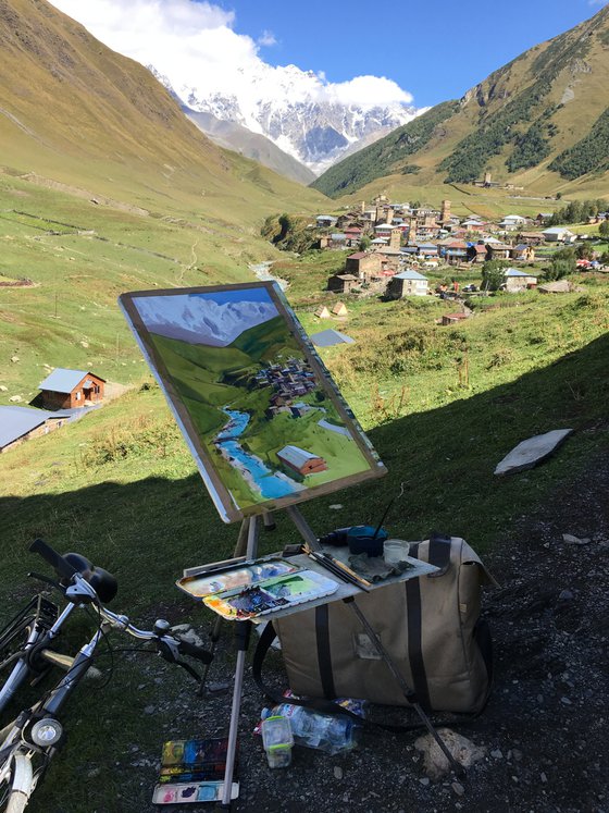 Mountain freshness. Ushguli, Svaneti. Georgia