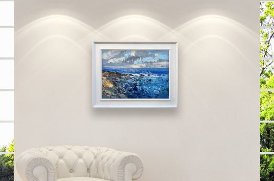 Modern Seascape Oil Painting on Canvas