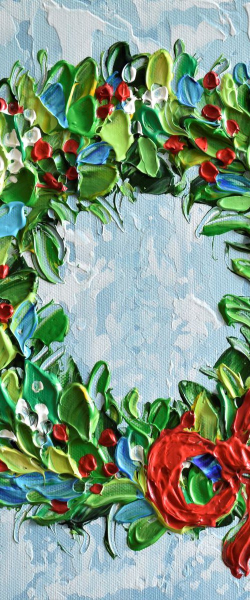 Holiday Wreath by Olga Tkachyk