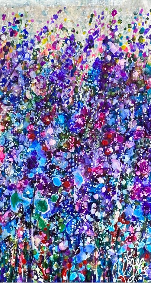 Lavender Original Painting by Lena Owens at OLena Art