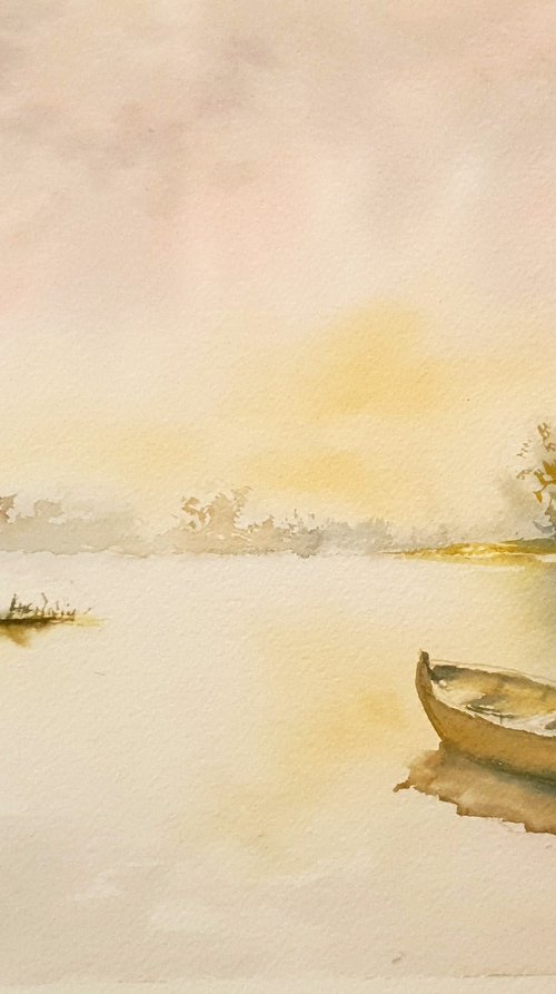 Peaceful Morning on the Lake by Charles Pierson