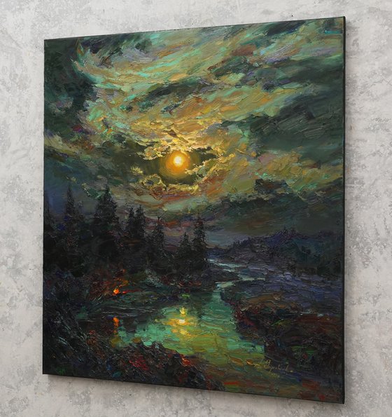 Mysterious Night over the river