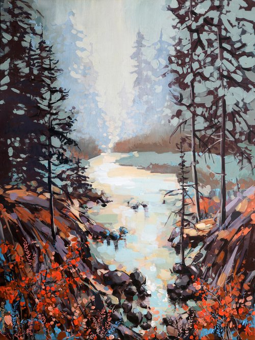 Where The River Runs Through 2 by Irina Rumyantseva