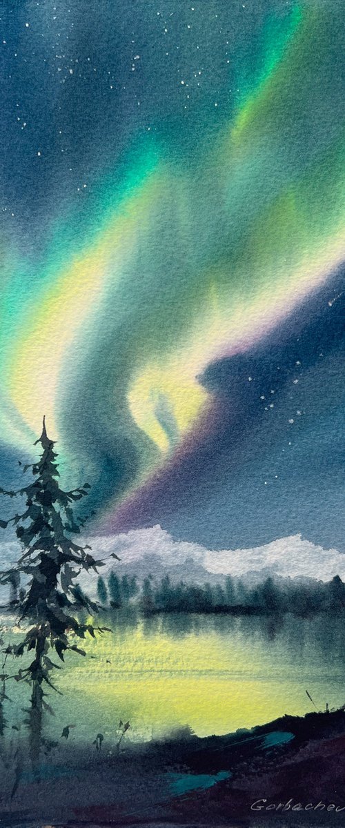 Northern lights #37 by Eugenia Gorbacheva