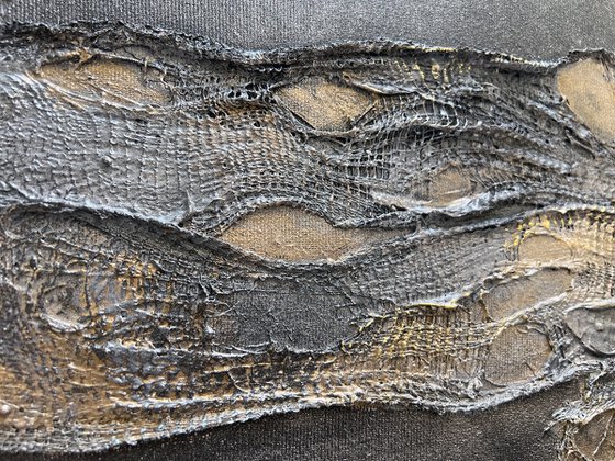 Bronze Texture on Velvet Black