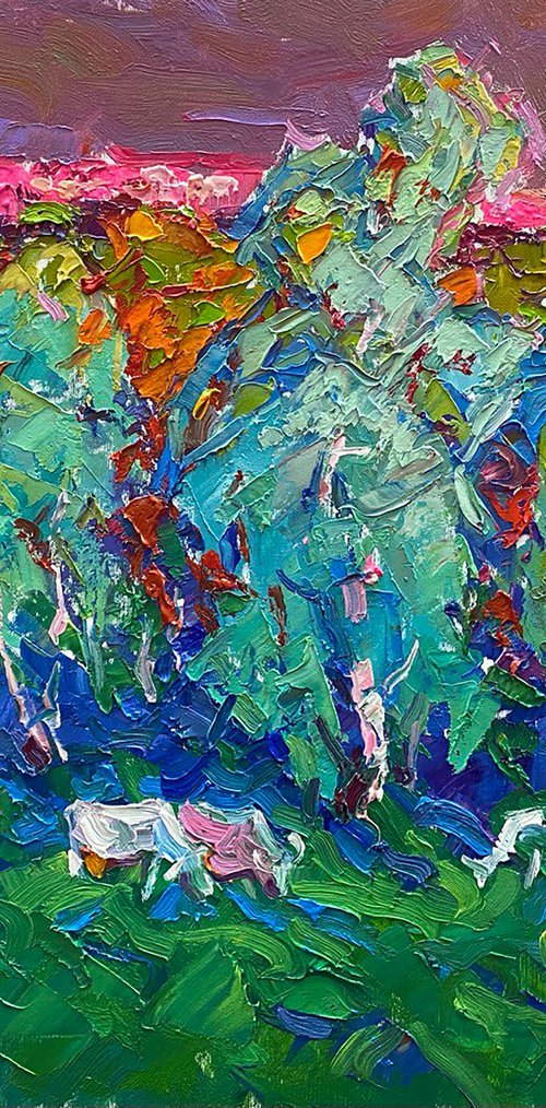 In the Shade of Birch Trees by Kalenyuk Alex