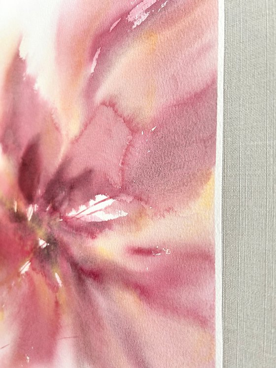 Pink abstract flower