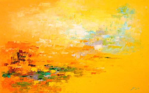 Yellow Seascape (ref#:860-12M) by Saroja La Colorista