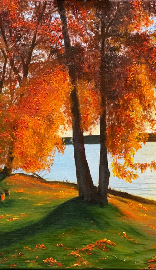 Charming Autumn, 70 x 50 cm by Marina Zotova