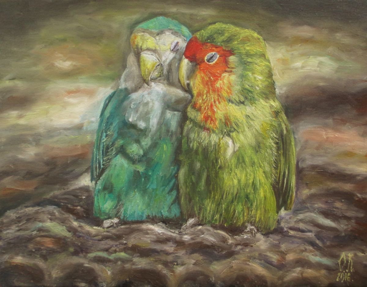Love birds by Olga Knezevic