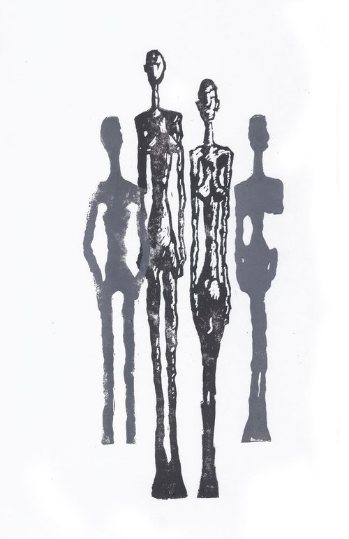 Giacometti Figures by Steve Bennett