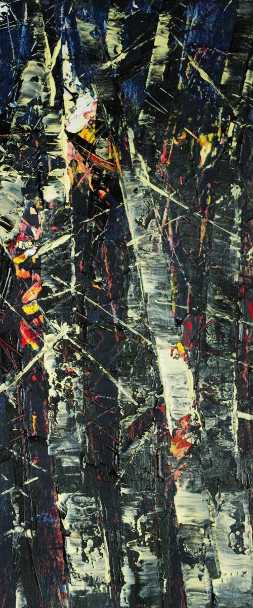 Colours of forest - navy blue by Beta Sudnikowicz