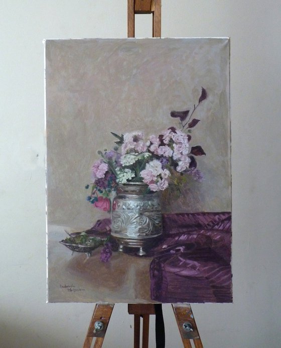 Flowers in an ice bowl