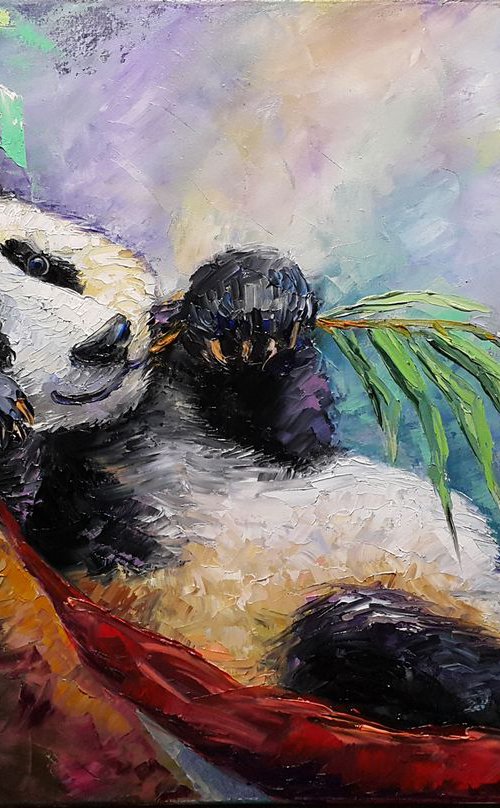 Time to relax - oil painting on canvas by Anastasia Kozorez