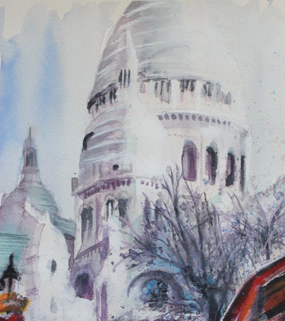 Montmartre Basilica and Market