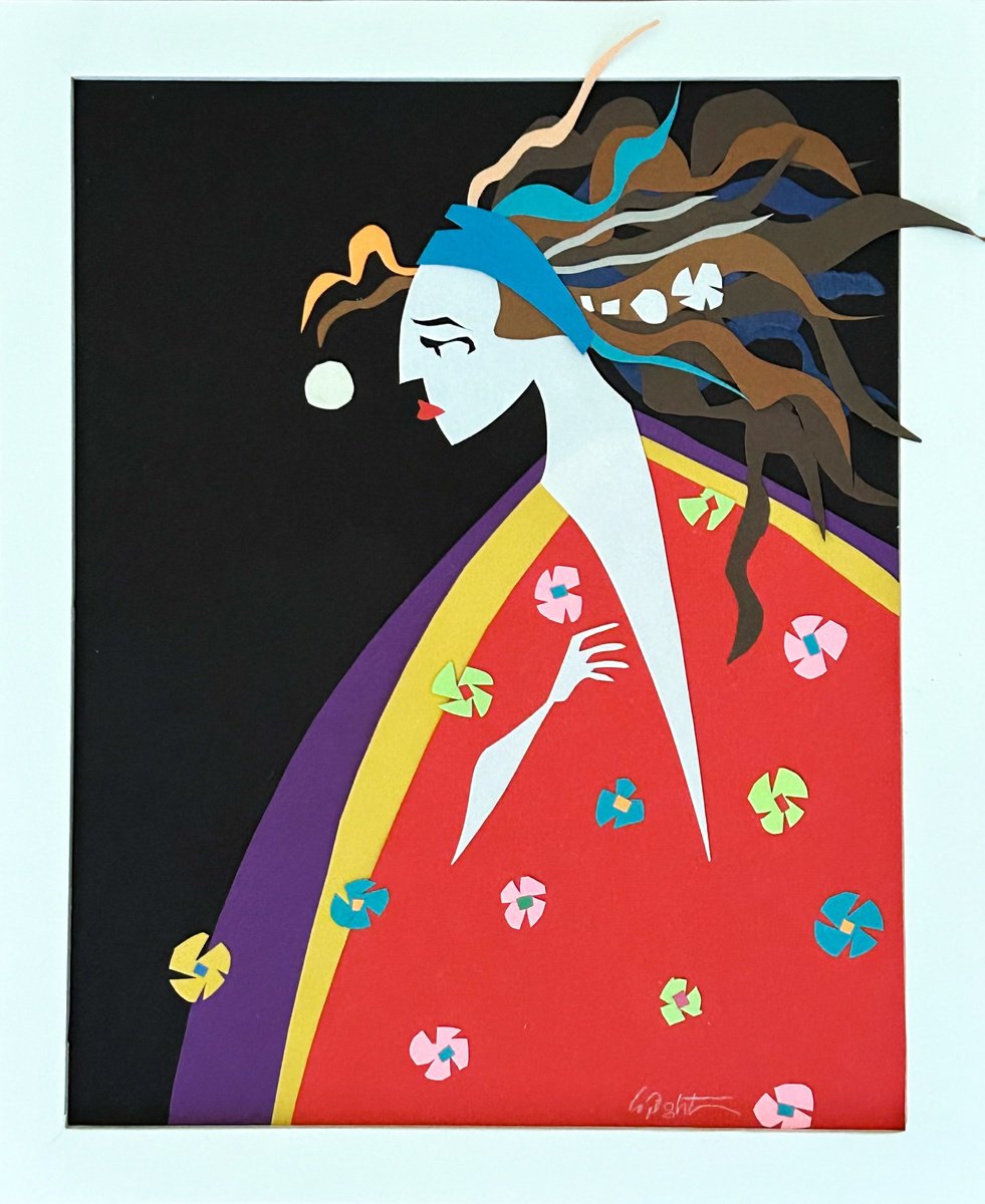 Graphic Collage , A Whisper In The Ear By Deke Wightman, 9 X 11, Artwork For Sale On Artfinder