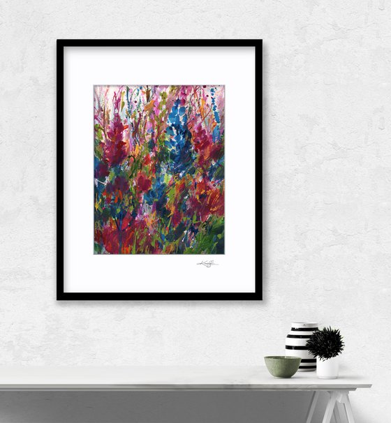 Serenade - Abstract Flower Painting by Kathy Morton Stanion