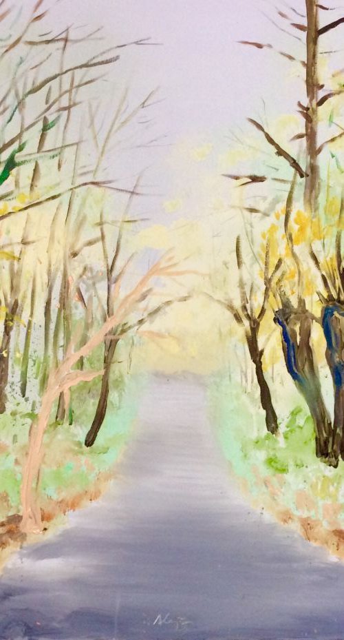 The lonely road by Alejos