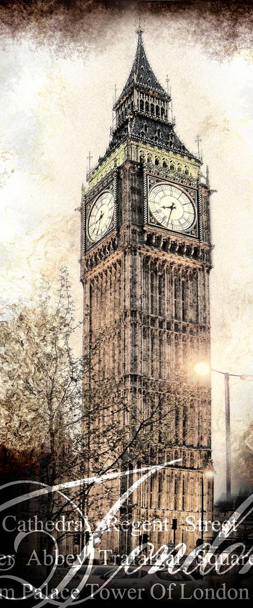 Big Ben/XL large original artwork by Javier Diaz