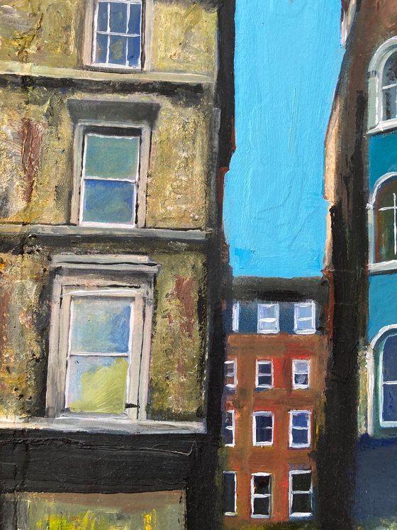 One End of Tisbury Court, Soho, London