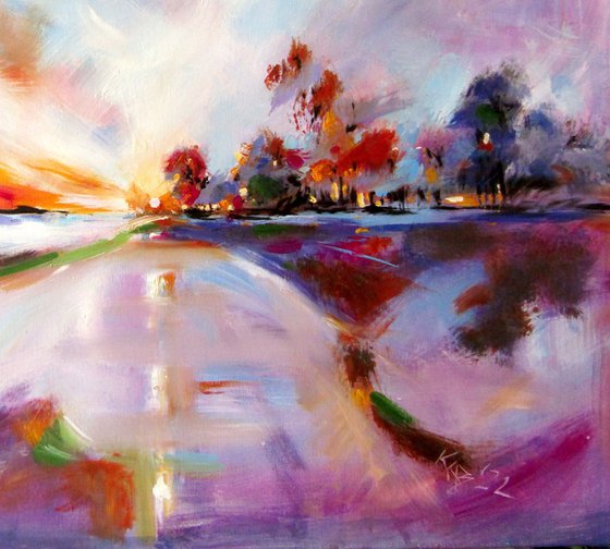 Landscape with trees II