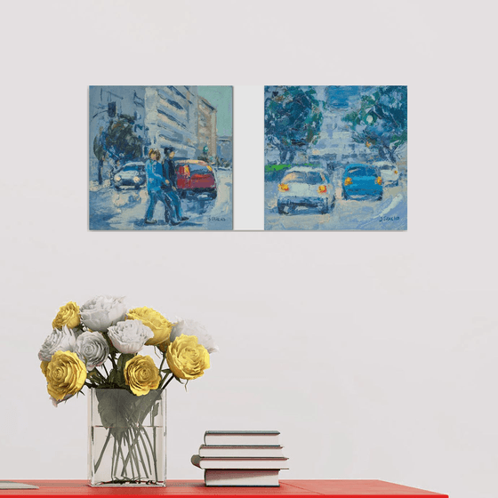 Diptych (urban landscape)