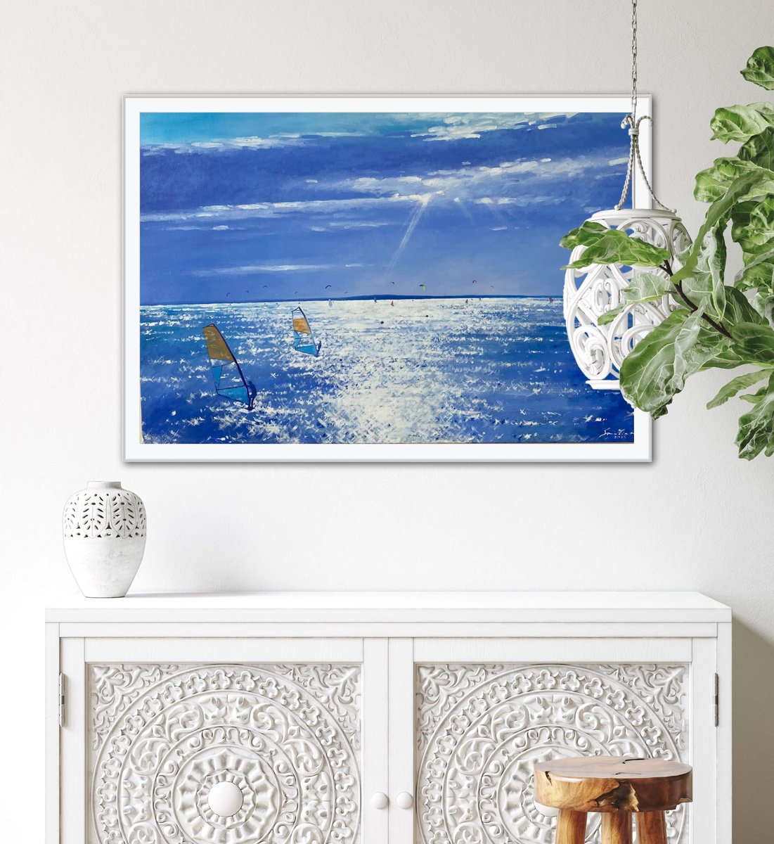 Impressionistic Landscape Oil Painting By Volodymyr Smoliak, 35 X 24", After Midday, Original Artwork