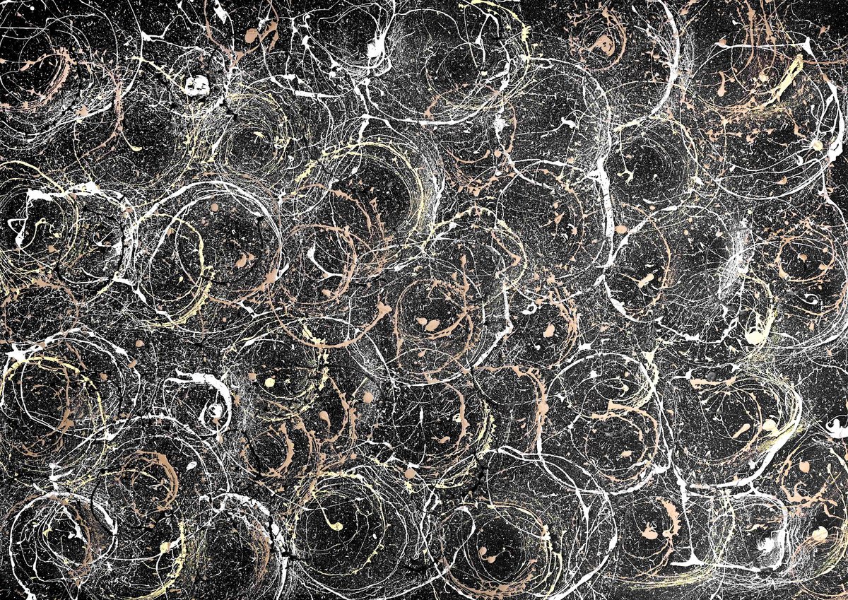 Abstract Acrylic Painting By Sumit Mehndiratta, 46 X 34", Composition No. 434, Original Artwork