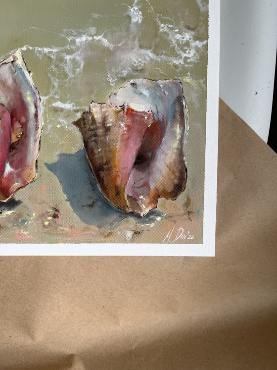 Seashells Original Oil painting