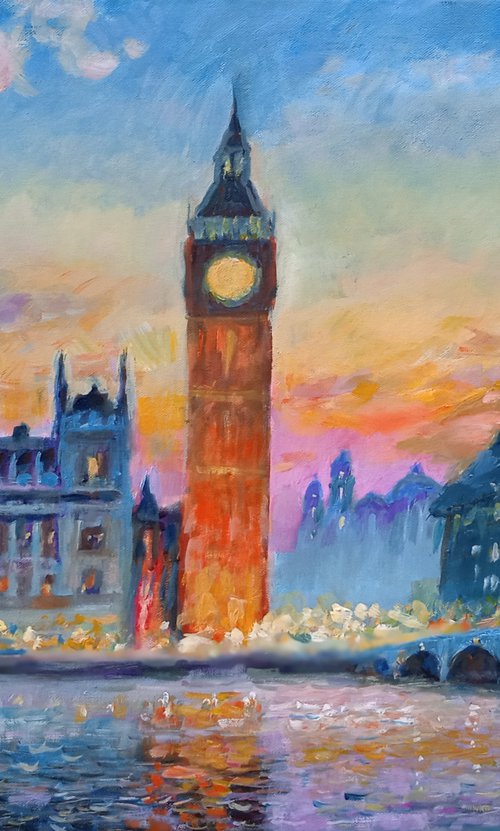 London. Evening by Oleksandr Bielskyi
