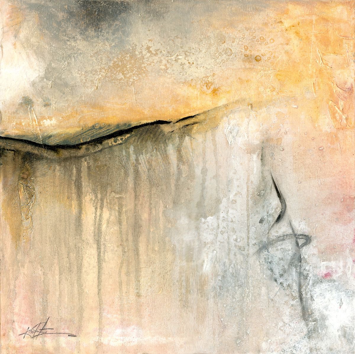 A Gentle Whisper - Abstract by Kathy Morton Stanion by Kathy Morton Stanion