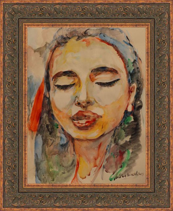 TURKISH GIRL - female portrait of oriental girl