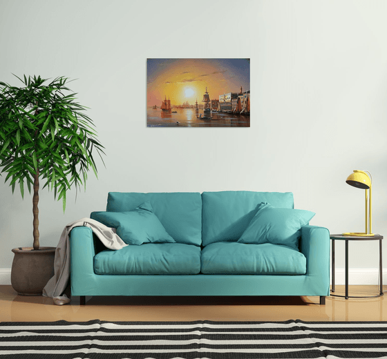 Port -1(60x90cm, oil painting)