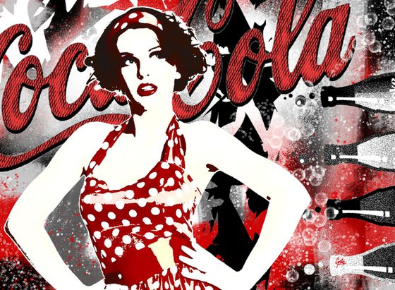 COCA COLA COLLECTION 4 | 2012 | DIGITAL PAINTING ON PAPER | HIGH QUALITY | LIMITED EDITION OF 10 | SIMONE MORANA CYLA | 60 X 44 CM |