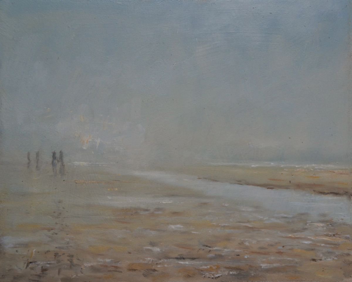 misty beach by Jan Baggen